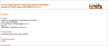 Archived Mail to HTML
