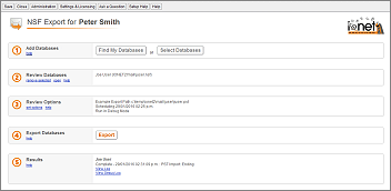 Export Settings