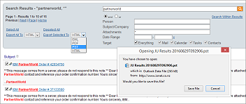 Exporting on Demand