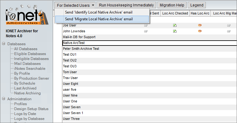 Archiver Migration