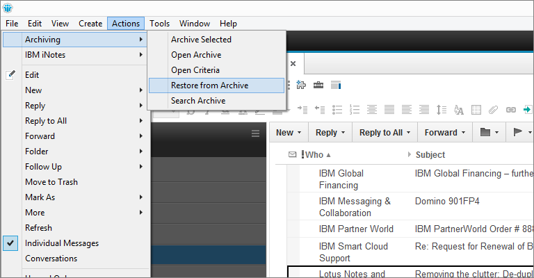 Archiving Options
