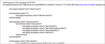 XSLT Stylesheets provide the transformation