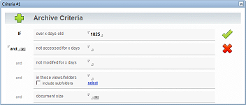 Archive Criteria