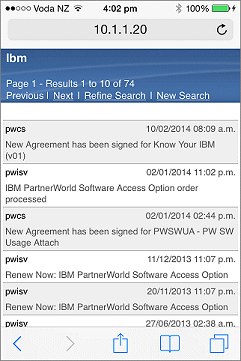 Search Results iNotes