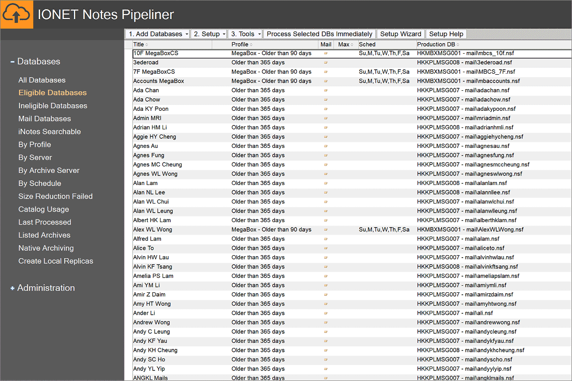 Mail Export Screenshot