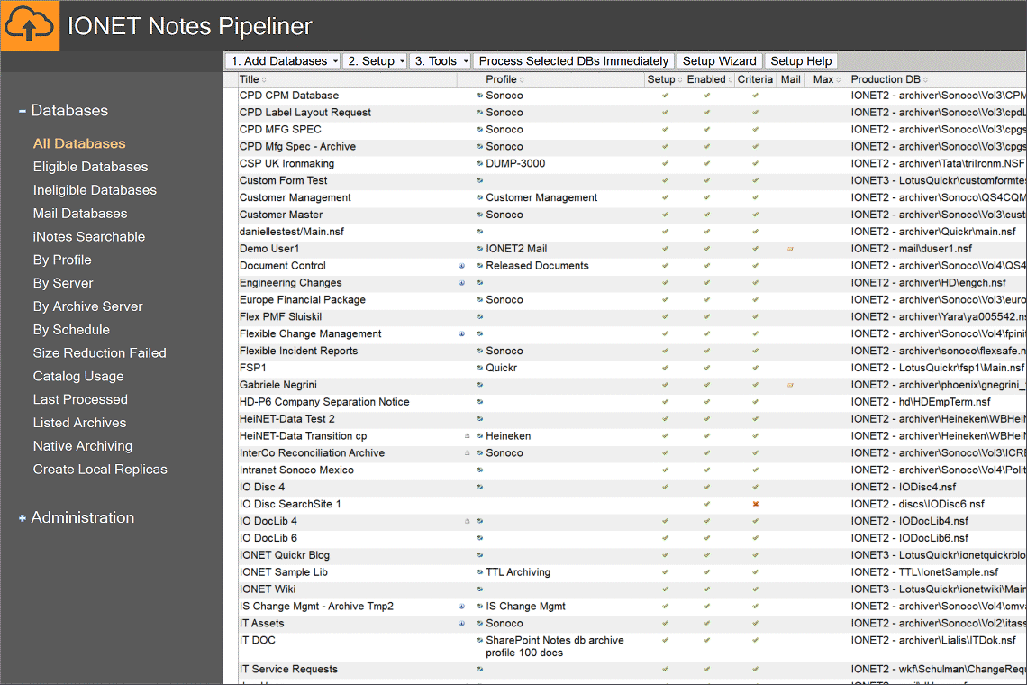 Application Export Screenshot
